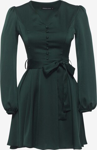 FRESHLIONS Shirt Dress in Green: front