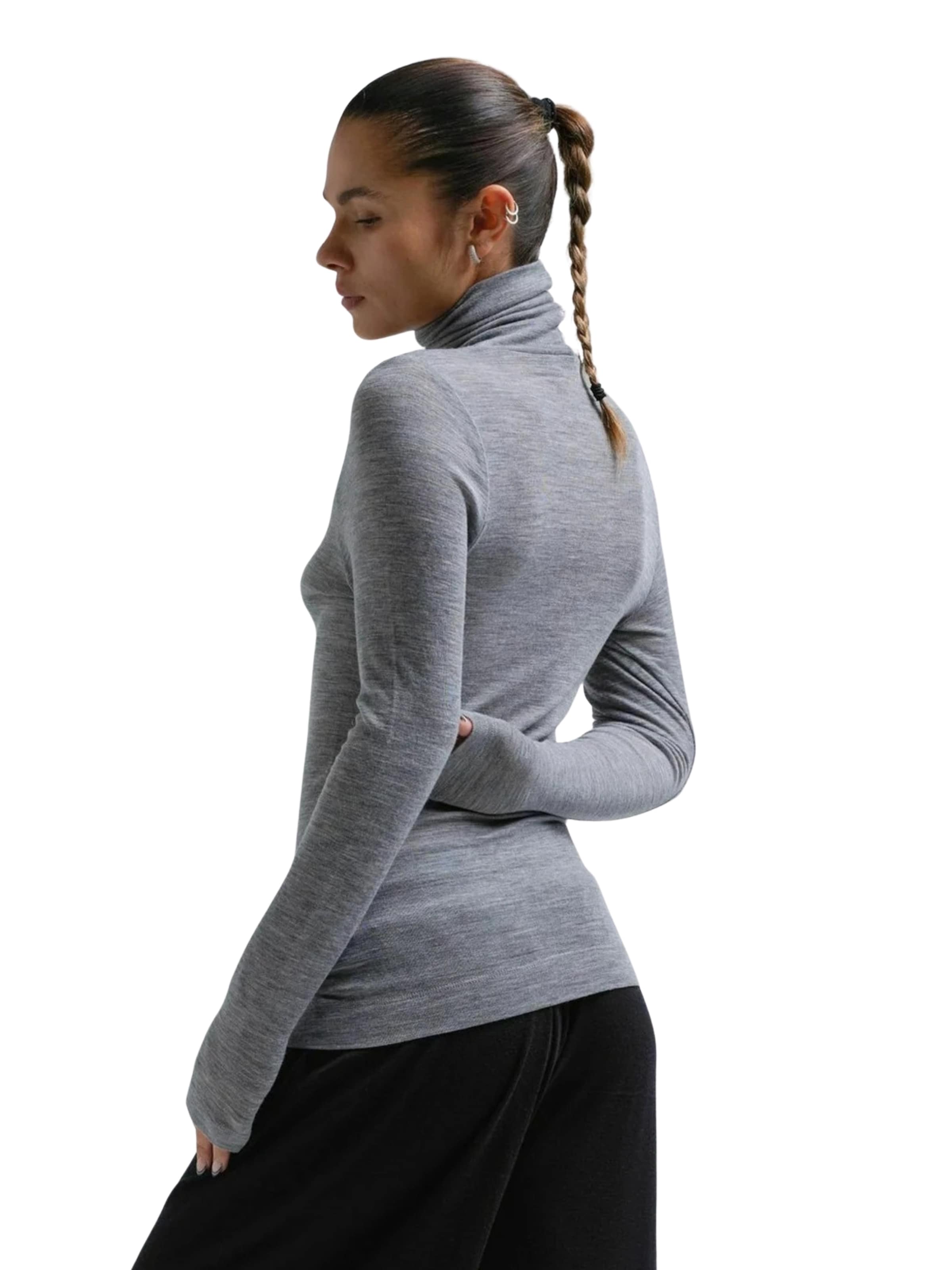 Seamless Basic Shirt 'Lola' in Grey