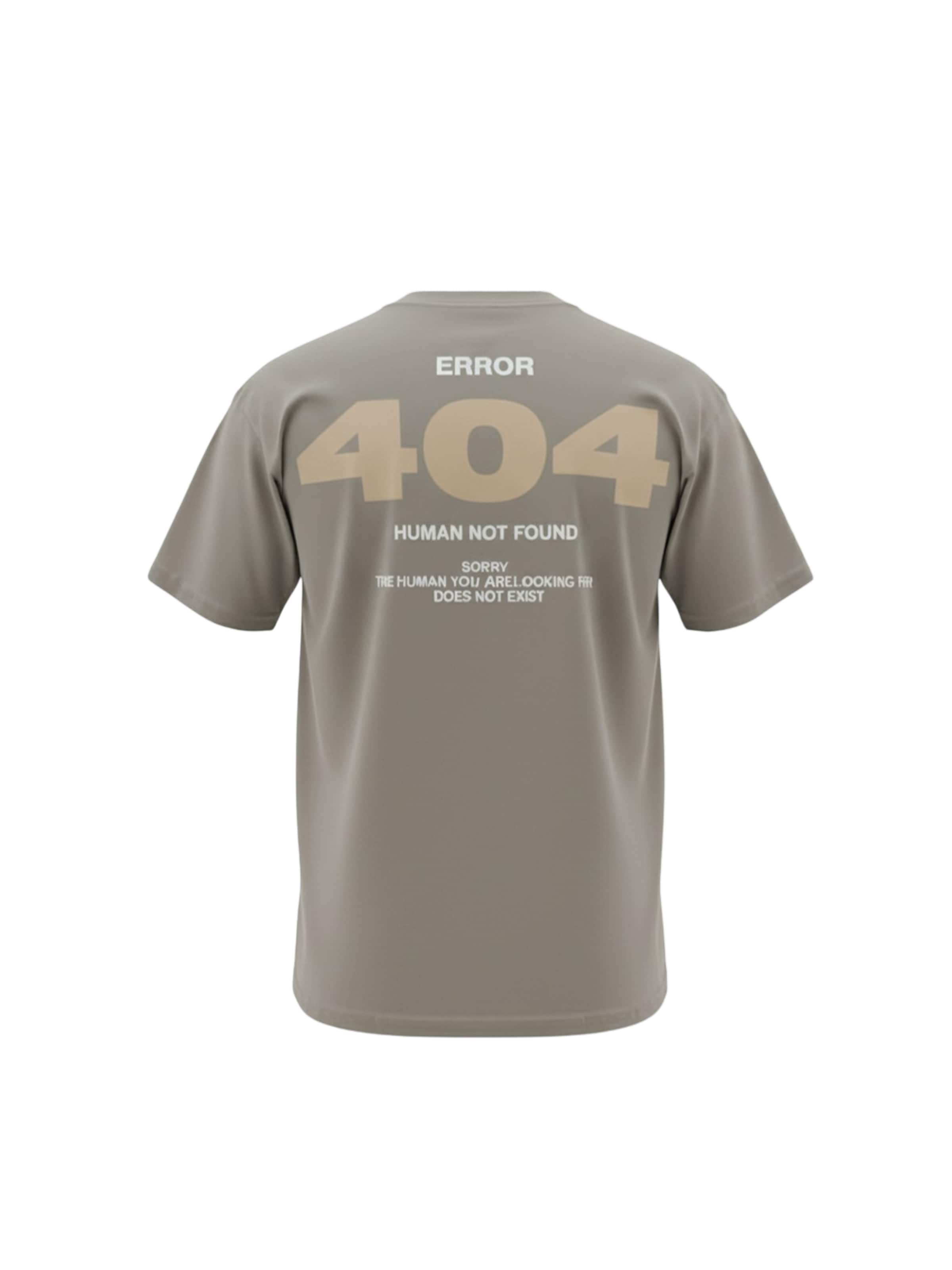 Maglietta 'Oversize 404 T-shirt - Beige' di Kleidermafia in beige