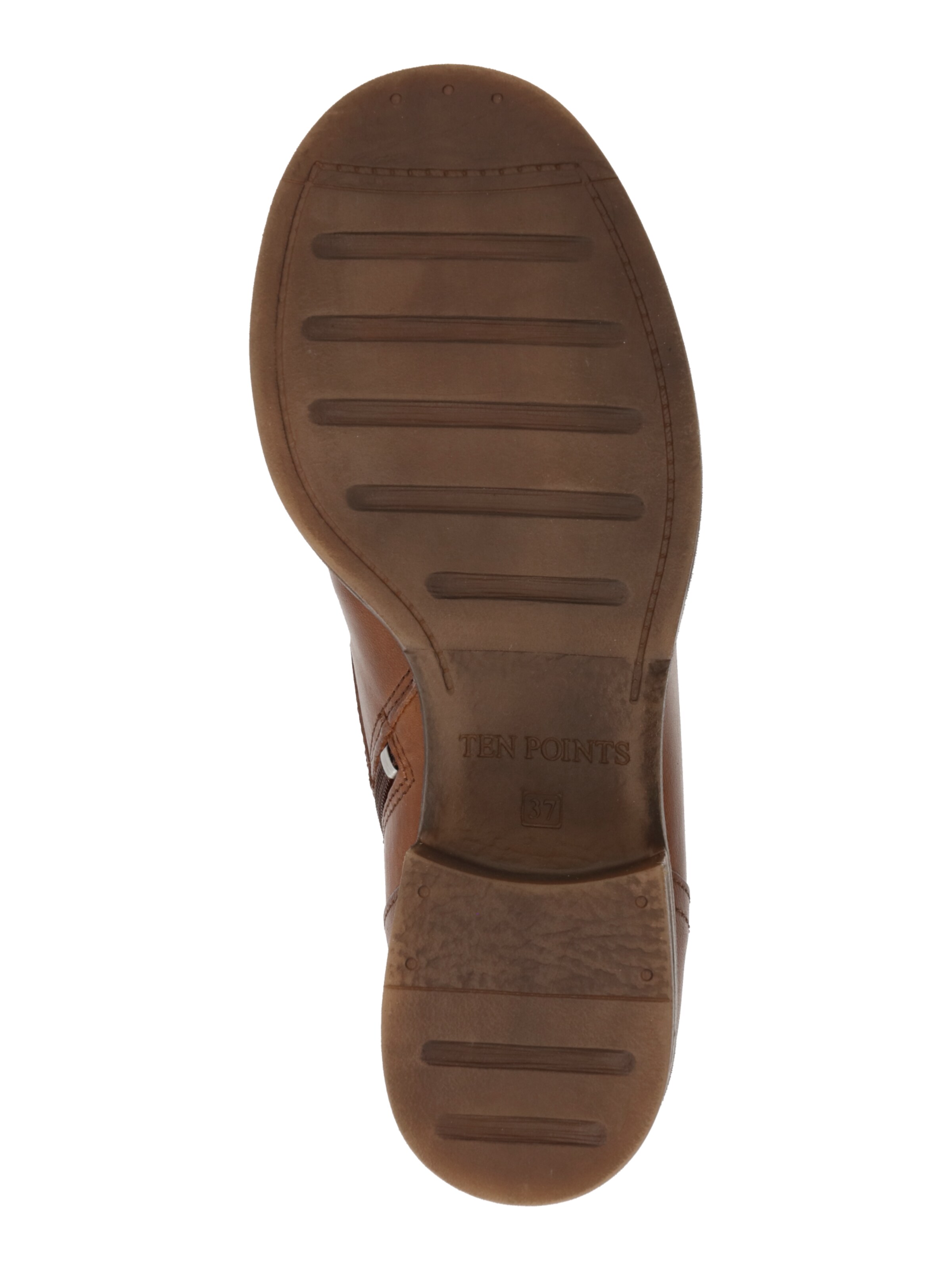 Ten Points Schnürstiefelette 'PANDORA' in Braun