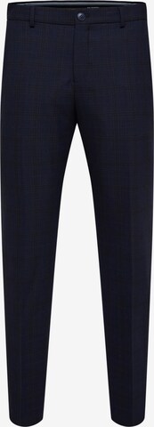 Coupe slim Pantalon à plis 'Elon' SELECTED HOMME en bleu : devant
