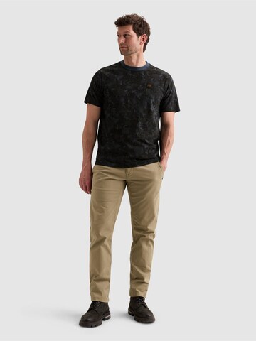 PME Legend - Camiseta 'T-shirt in slub jersey with subtle allover print' en azul