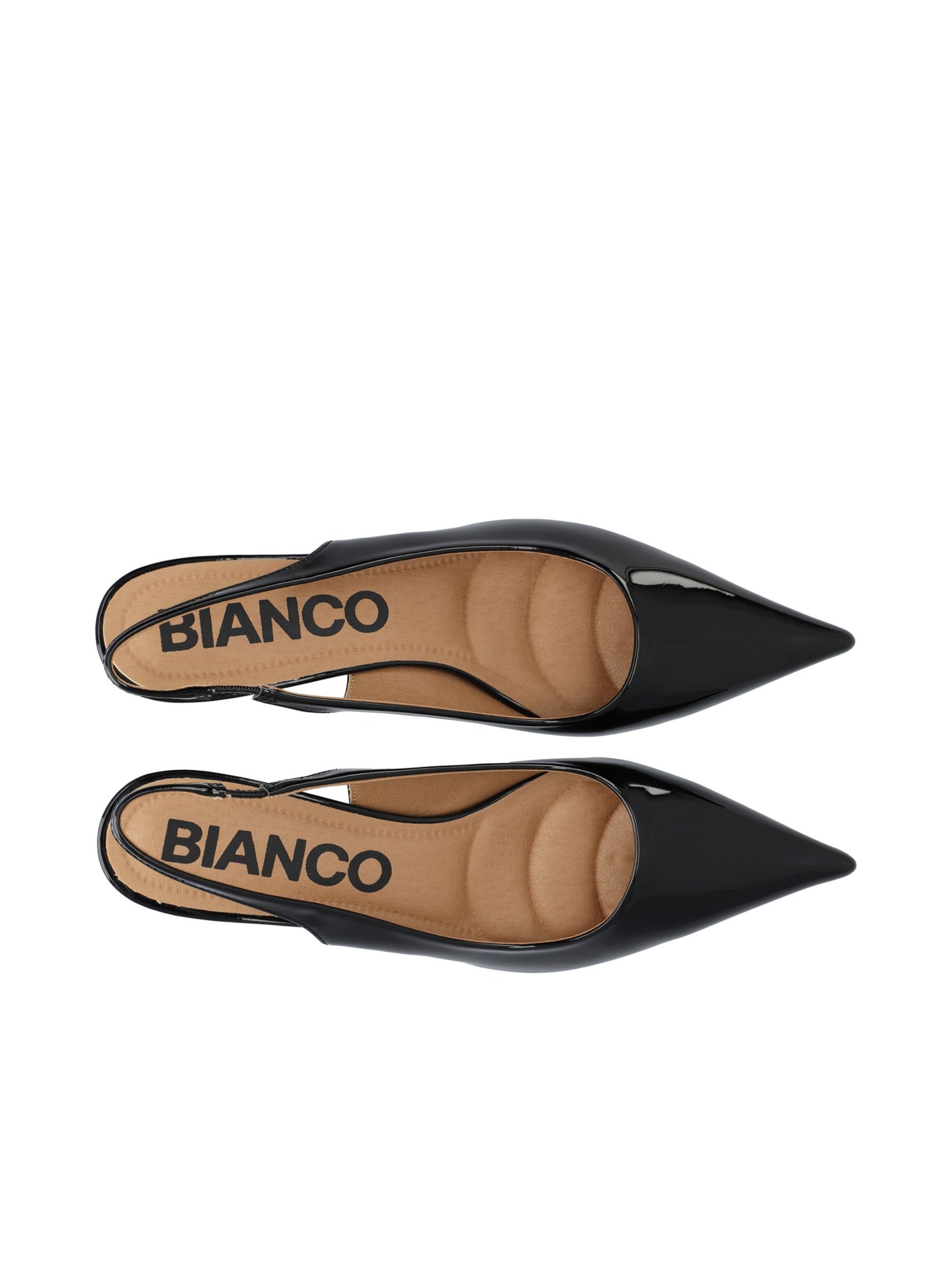 Décolleté sling 'KRISTIN' di Bianco in nero