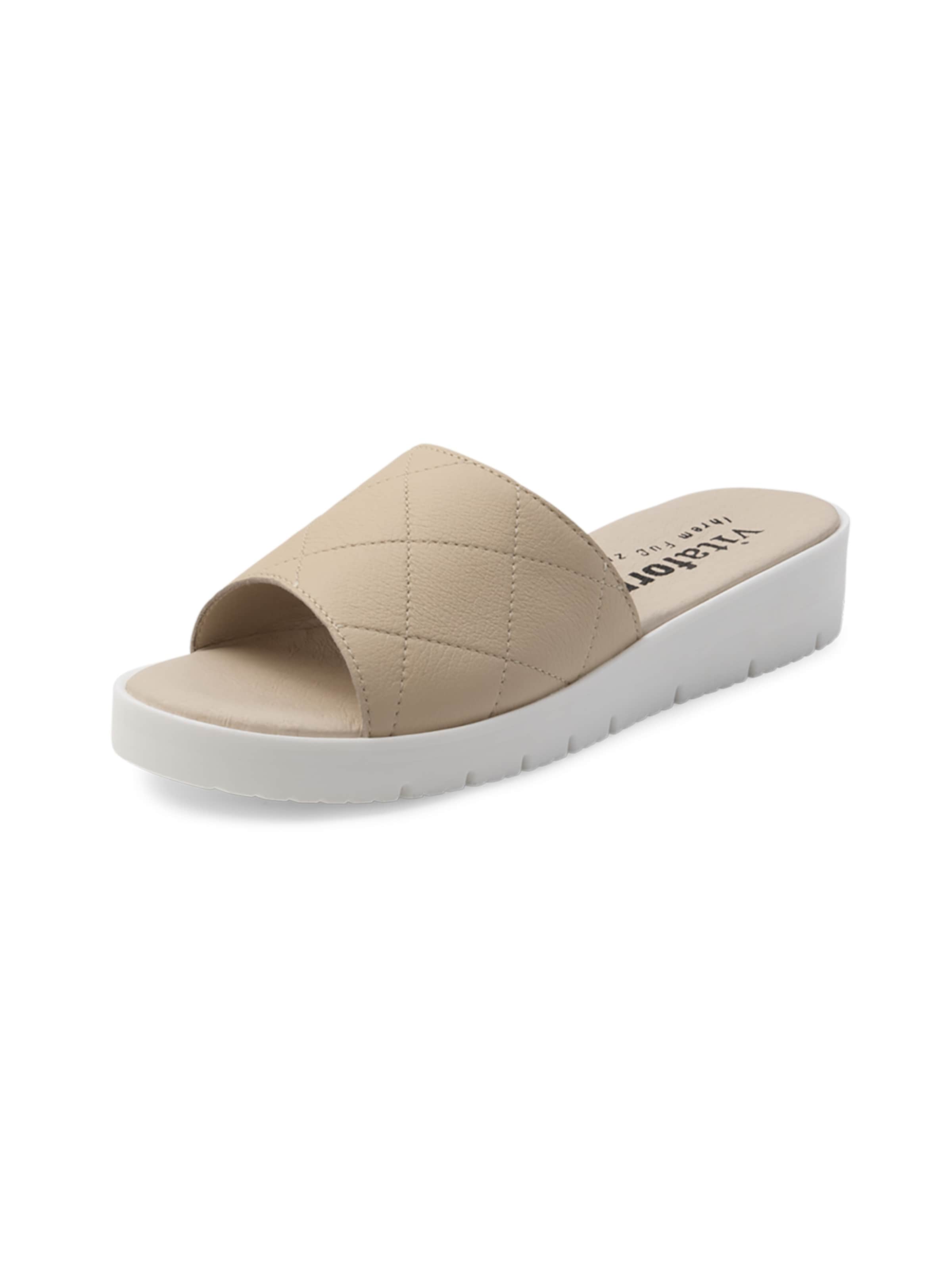 VITAFORM Pantolette in creme, Produktansicht