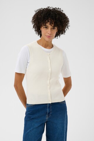 Part Two Strikvest 'Gemma' i hvid: forside