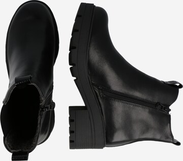 TOM TAILOR Chelsea škornji | črna barva