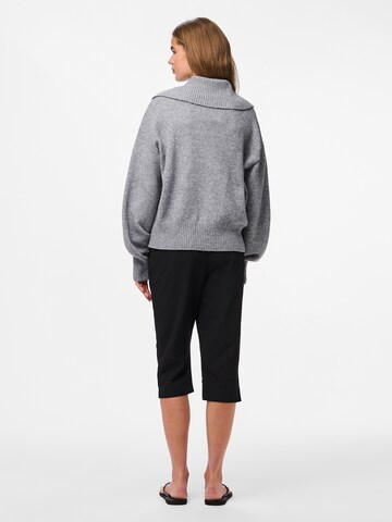 PIECES Knit Cardigan 'PCMALOU' in Grey