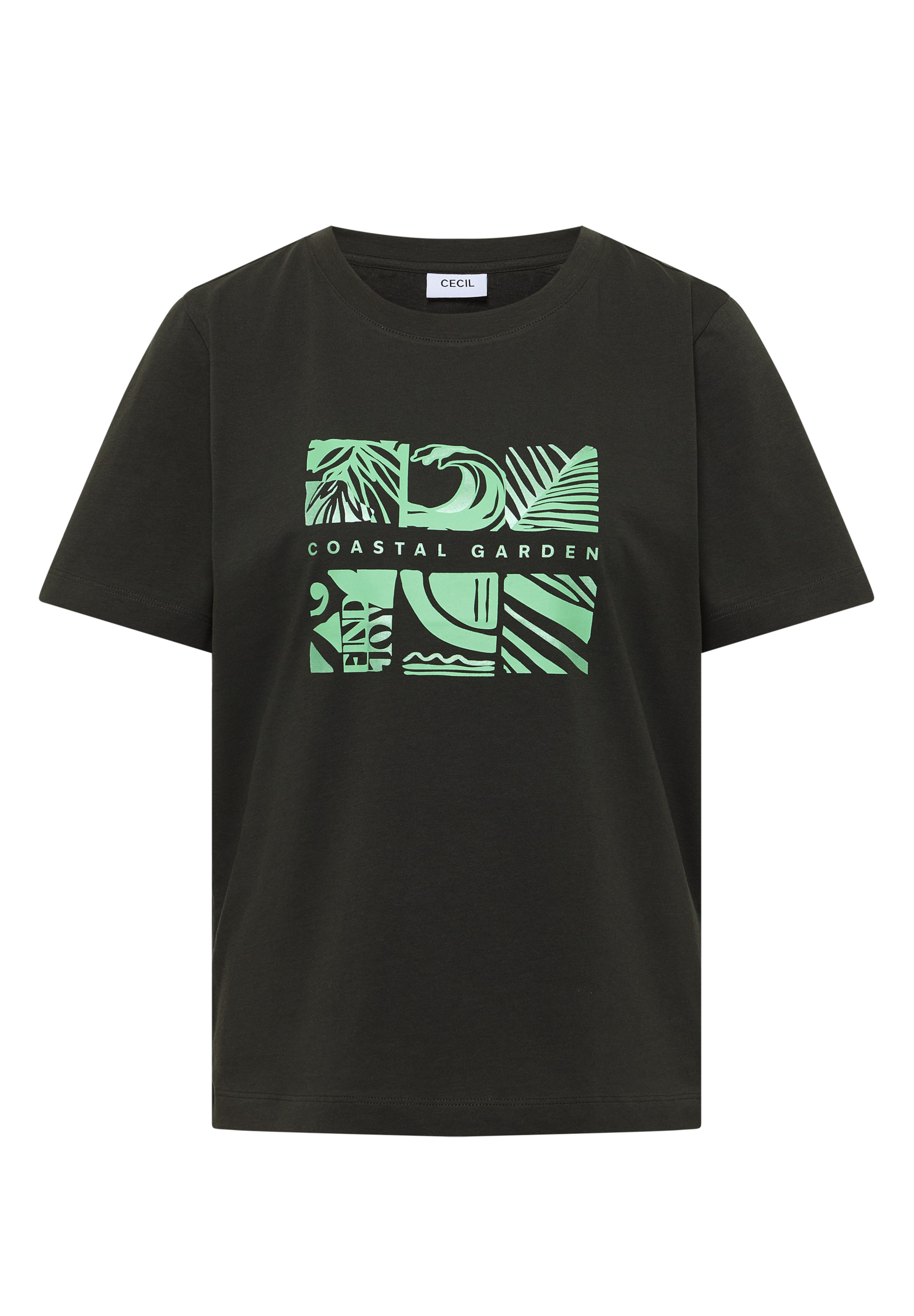 CECIL T-Shirt in Grün: Vorderseite