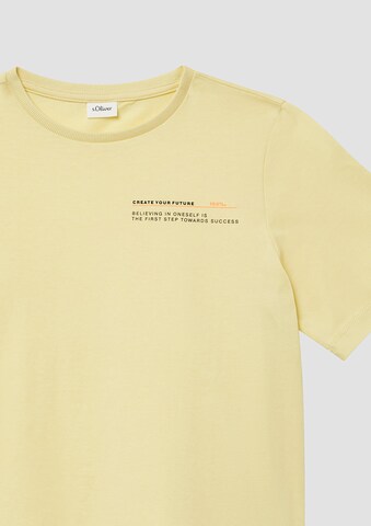 T-Shirt s.Oliver en jaune