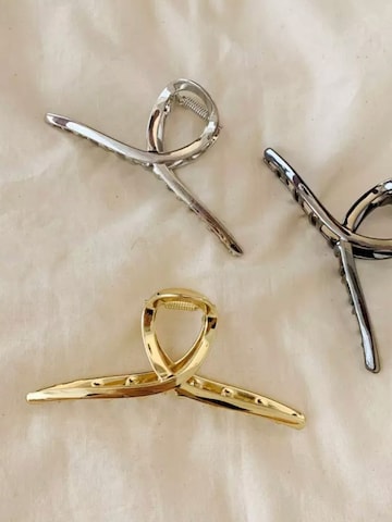 soho Hair accesoires Biżuteria do włosów 'Iva Metal Hair Clip - Titanium' w kolorze złoty