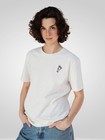 Kultgut Shirt 'Caffé'‌‌‌‌‌ in Beige