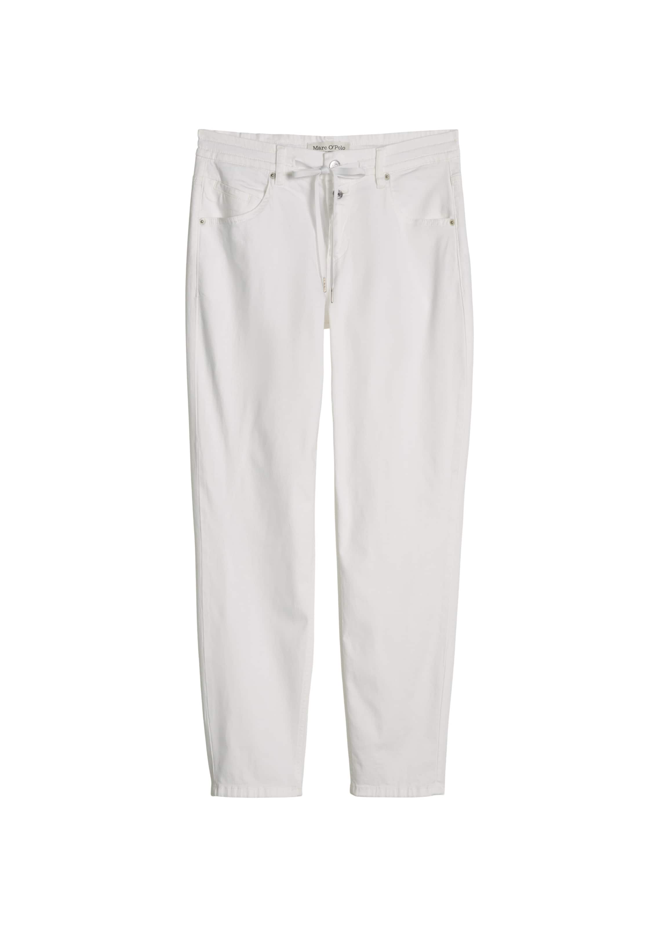Marc O'Polo Loosefit Hose in Weiß: Vorderseite