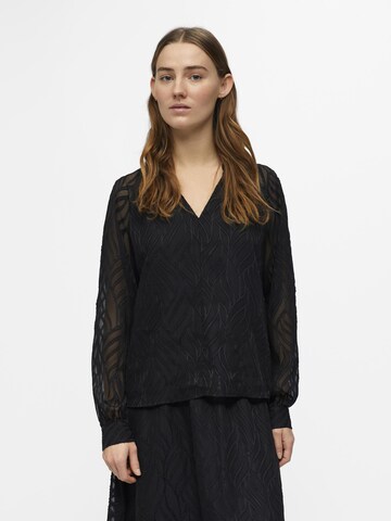 OBJECT Blouse 'Sallie' in Zwart: voorkant