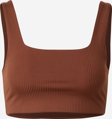 Girlfriend Collective Bustier Sports-BH 'TOMMY' i brun: forside