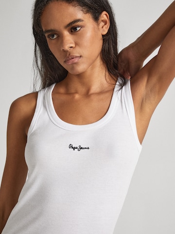 Top 'LANE' di Pepe Jeans in bianco