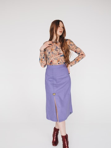 RADADA Top 'Tulle Mesh' in Beige