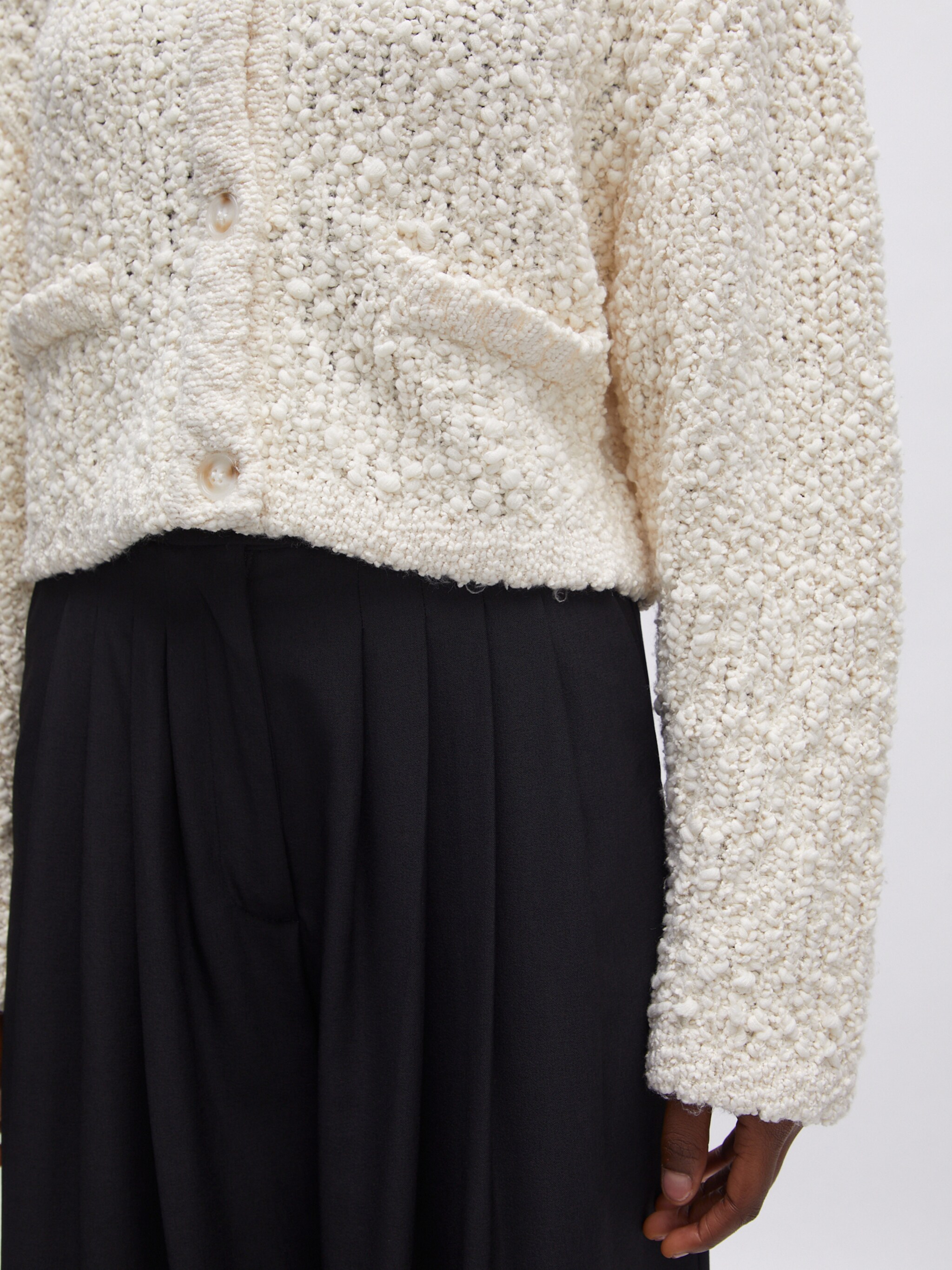 EDITED Produkte Strickjacke 'Ida' wollweiß