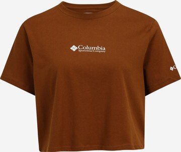COLUMBIA Funkční tričko – hnědá: přední strana