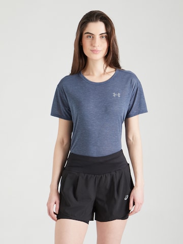 UNDER ARMOUR Functioneel shirt 'Run Trail' in Blauw: voorkant