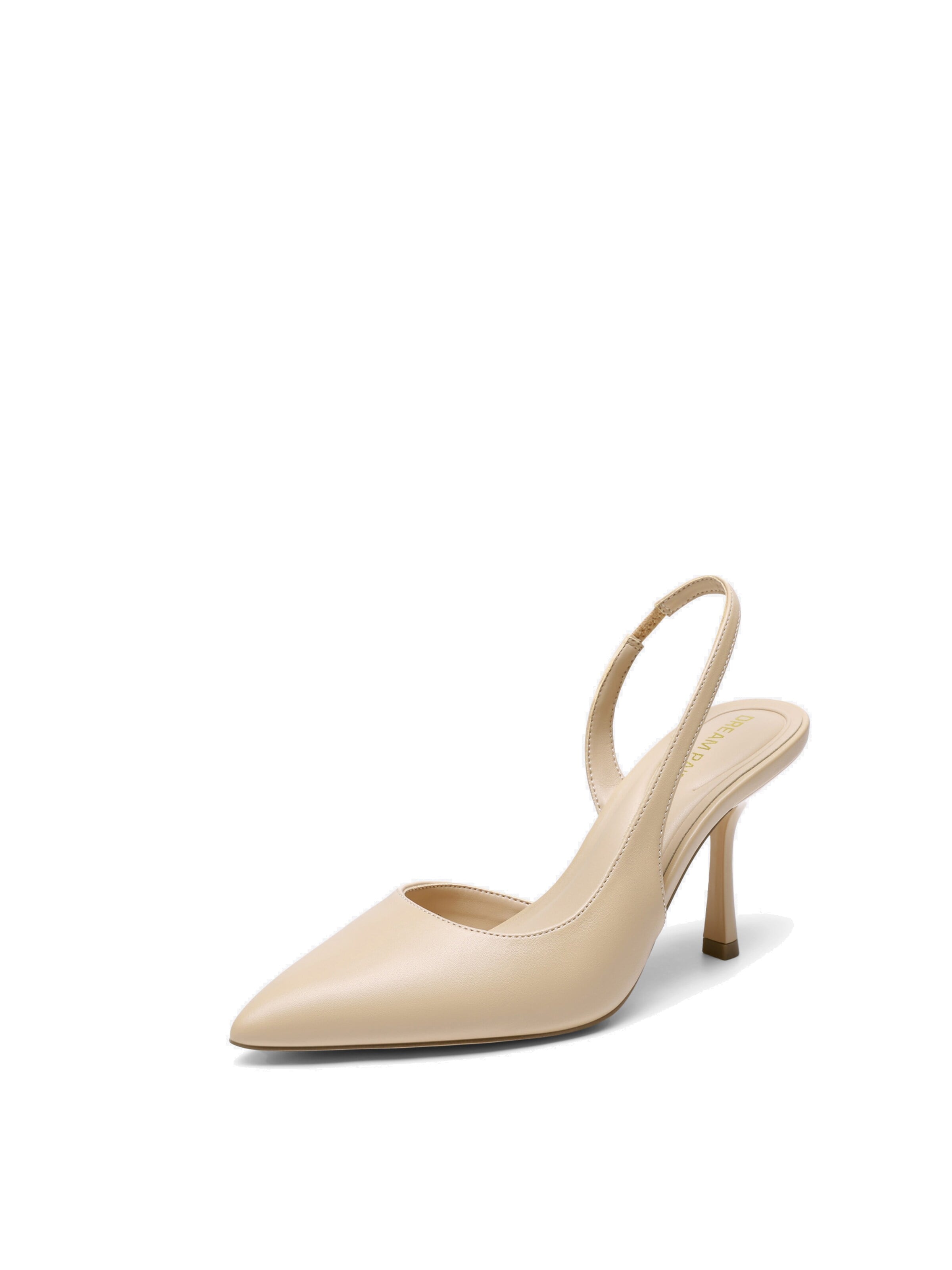 Dream Pairs Pumps 'Pumps Women's Slingback Pointed Toe Pump Heels' in Beige: front