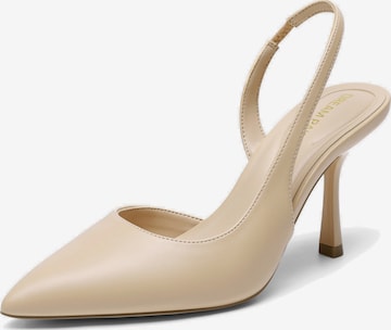 Décolleté 'Pumps Women's Slingback Pointed Toe Pump Heels' di Dream Pairs in beige: frontale