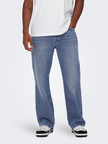 Only & Sons Loosefit Jeans 'ONSFade' in Blauw: voorkant