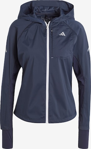 ADIDAS PERFORMANCE Athletic Jacket 'Fast ' in Blue: front