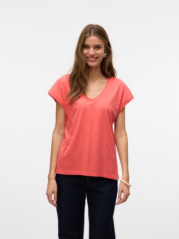 VERO MODA Shirt 'VMLuna' in Orange: front