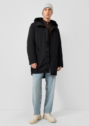 Parka d’hiver QS en noir : devant