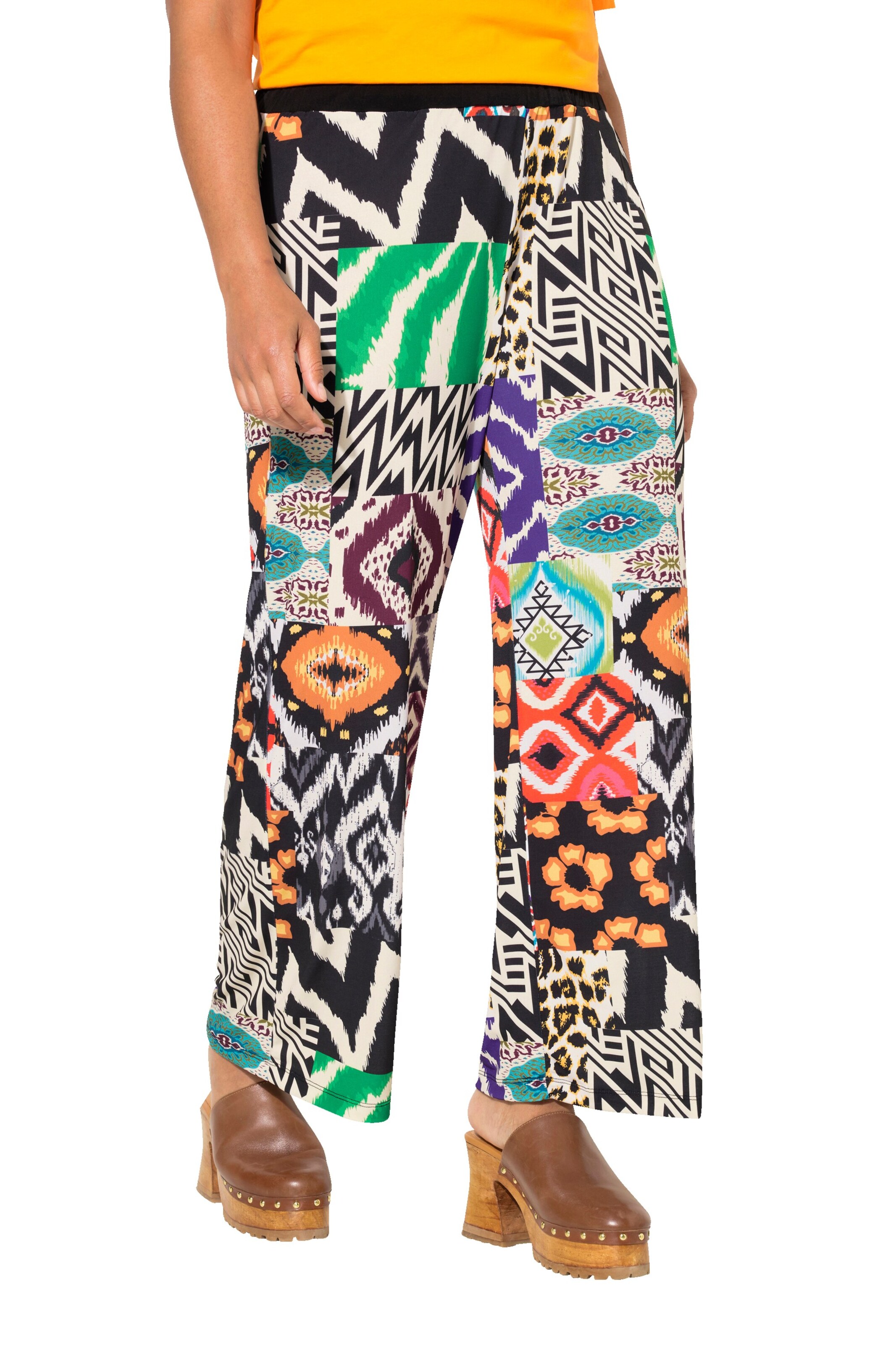 Angel of Style Wide Leg Hose in Schwarz: Vorderseite