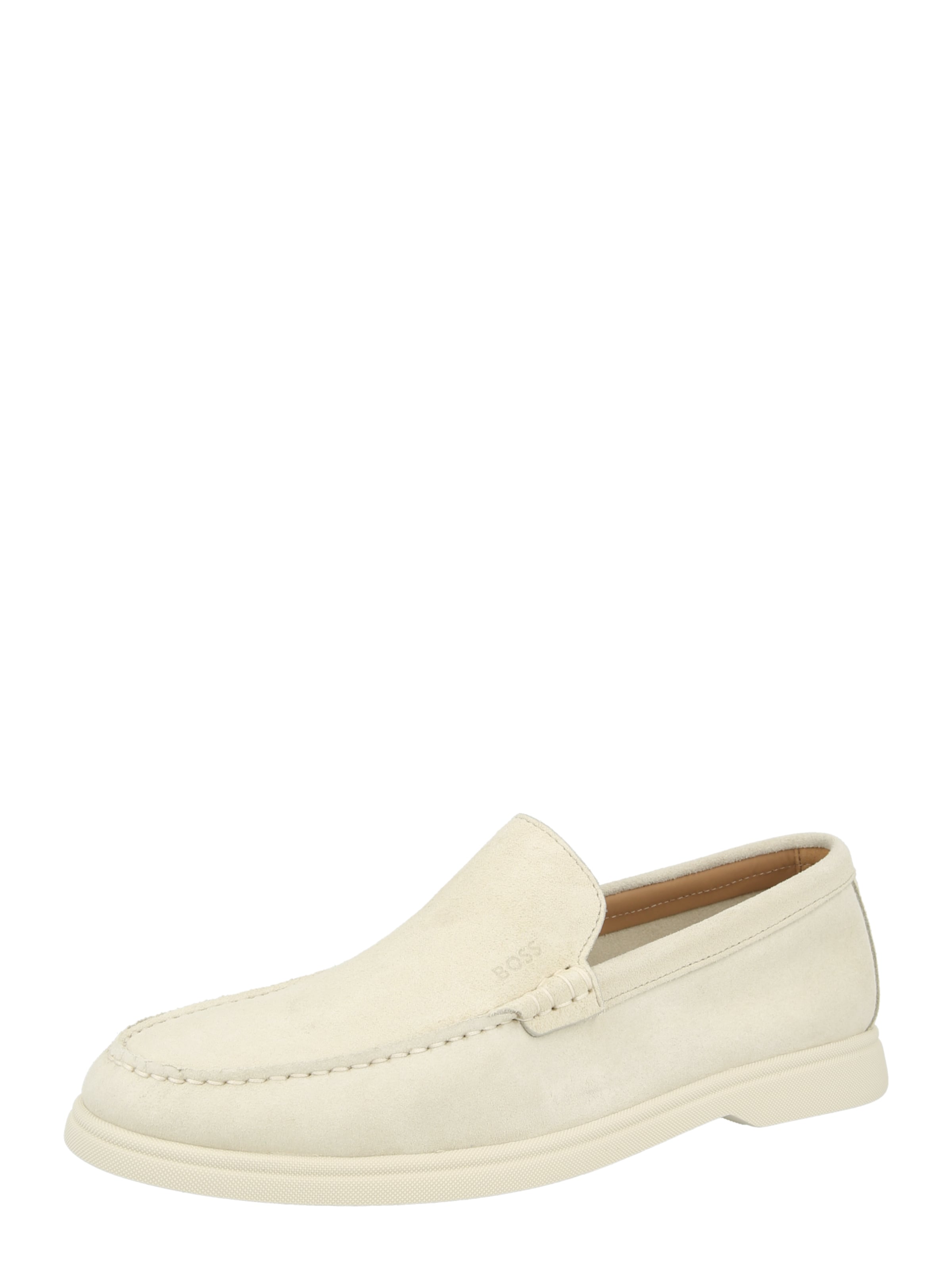 Mocassin 'Sienne' BOSS en blanc : devant