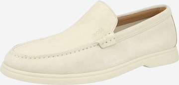 Mocassin 'Sienne' BOSS en blanc : devant