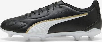 PUMA Soccer Cleats in Black: front