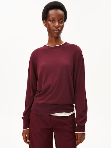 Pull-over ARMEDANGELS en rouge : devant