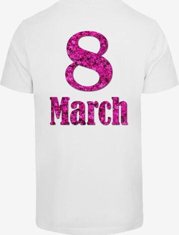 T-Shirt 'WD - 8 March' Merchcode en blanc