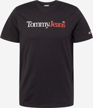 Tommy Jeans Shirt in Zwart: voorkant