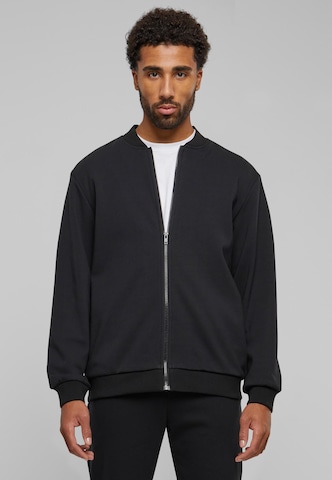 Urban Classics Sweat jacket in Black: front