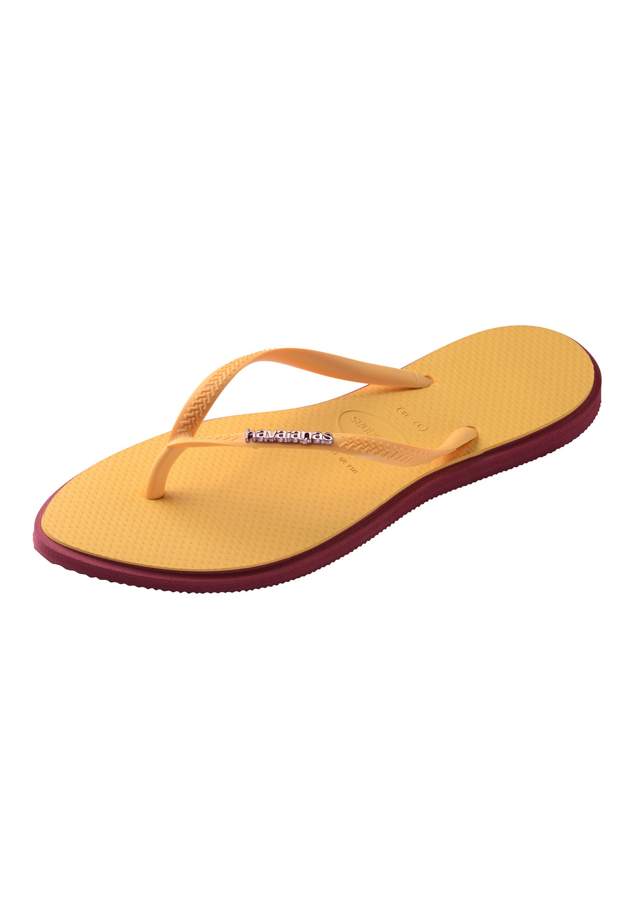 HAVAIANAS T-bar sandals in Yellow: front