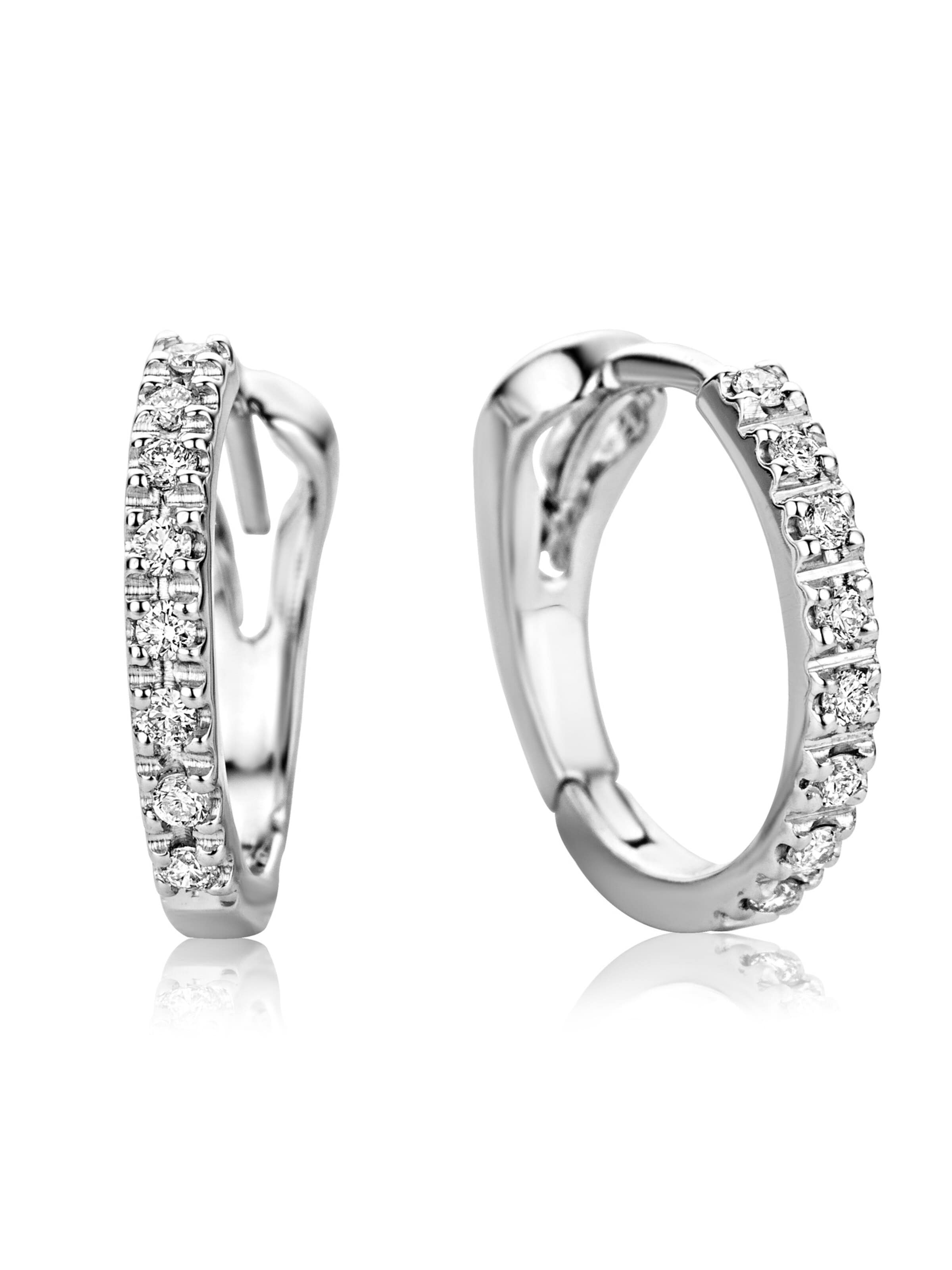 Orecchini 'Ohrringe aus 750 Weißgold mit Diamant' in One Size DIAMANT LETERNEL di colore argento, Visualizzazione prodotti