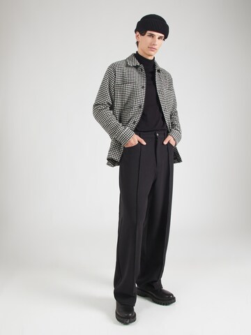 Les Deux Regular Fit Hemd 'Milian' in Schwarz