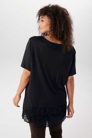Aniston Aniston PLUS FM Spitzenshirt in Schwarz