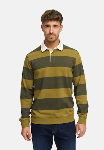 INDICODE JEANS Sweatshirt 'Dinaro' in Groen: voorkant