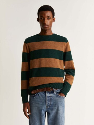 Scalpers Sweater 'Roger ' in Brown: front
