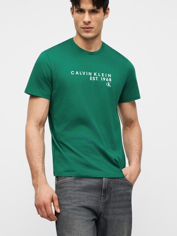 Calvin Klein Jeans Футболка в Зеленый