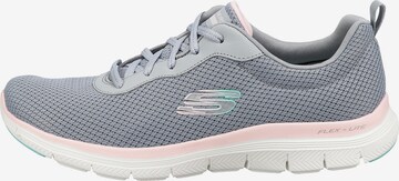 SKECHERS Rövid szárú sportcipők 'Flex Appeal 4.0' - szürke