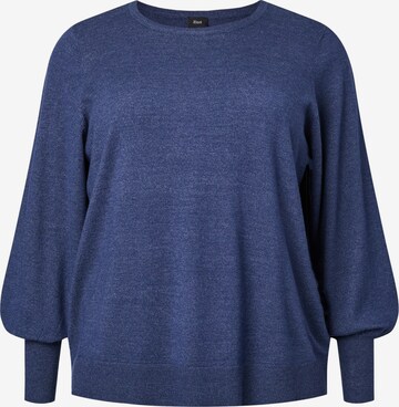 Pullover 'ELLA' di Zizzi in blu: frontale