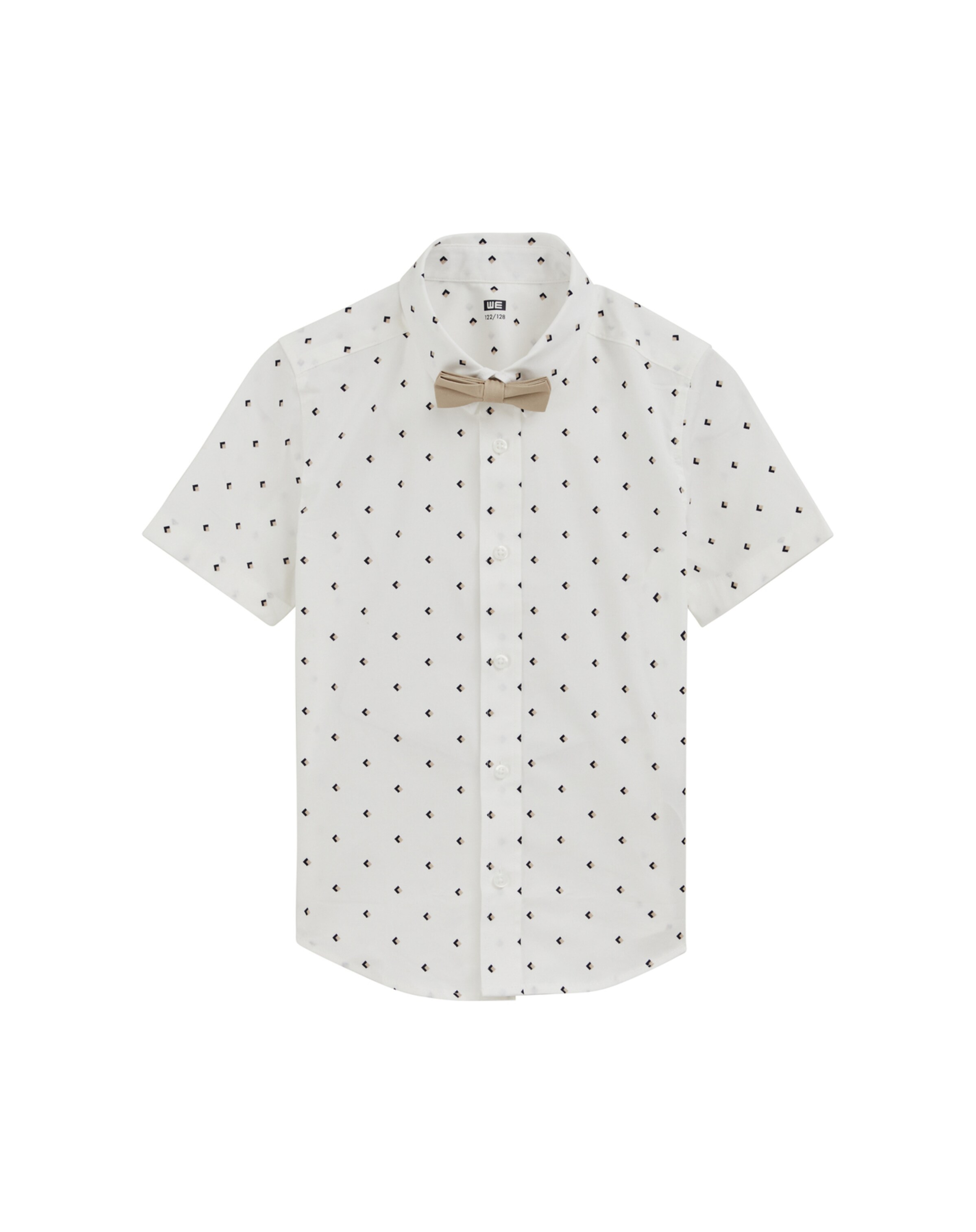 WE Fashion Rovný strih Košeľa - Béžová: predná strana