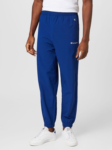 Effilé Pantalon Champion Authentic Athletic Apparel en bleu : devant