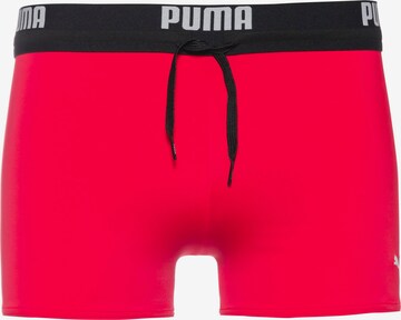 PUMA Swim Trunks in Red: front