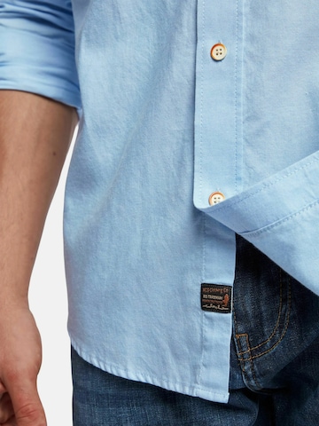 MCS Regular Fit Businesspaita 'Brandon' värissä sininen